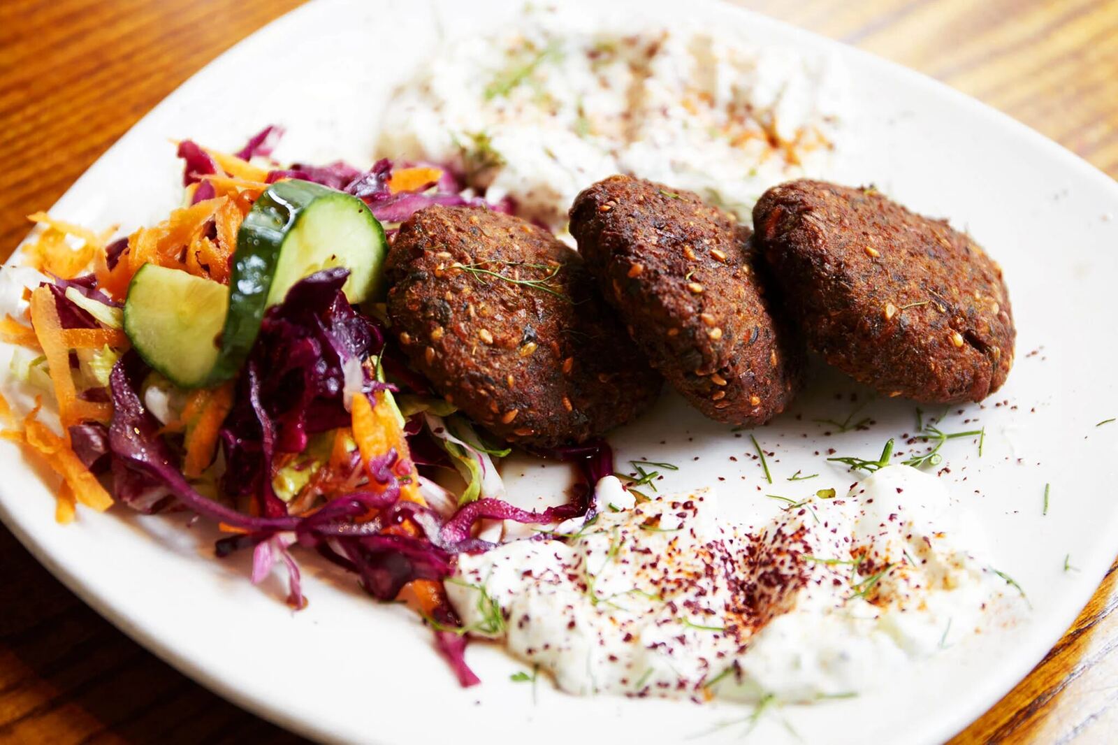 Meze plates on the table