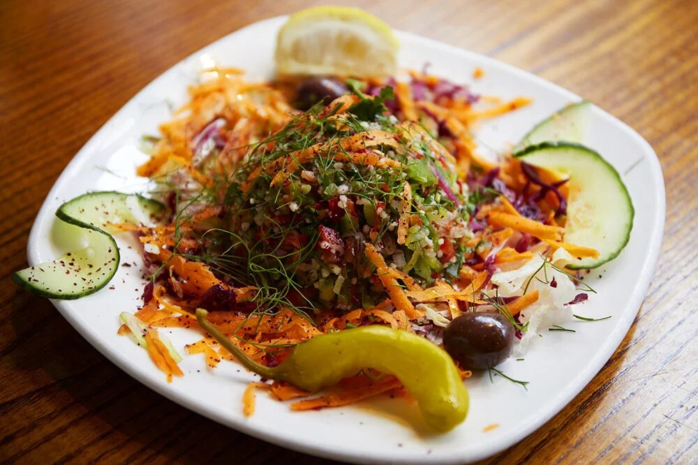 A plated Turkish dish